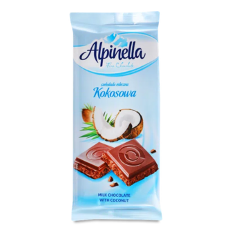 Шоколад молочний Alpinella Kokosowa