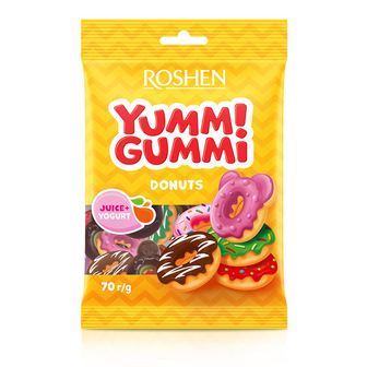 Цукерки Roshen Yummi Gummi Donuts 70г