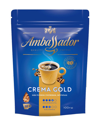 Кава Ambassador Crema Gold розчинна 100г