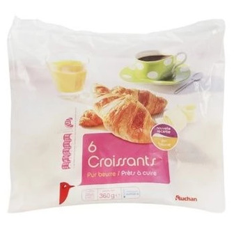 Круасани Auchan 6шт 360г