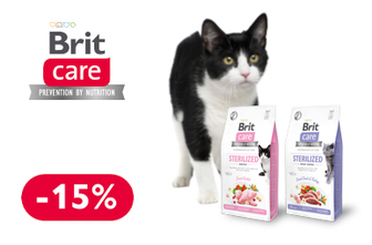 Знижка до 20% на корм для вашого хвостатого ТМ Brit Care