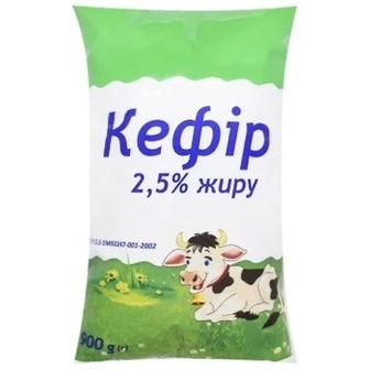 Кефір АДЕЛІС 2,5% плівка 900г