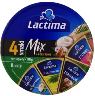 Сир LACTIMA Mix плавлений 8порц/140г