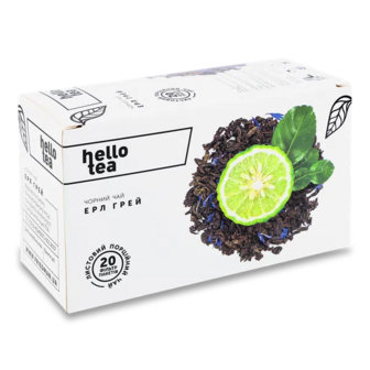 Чай чорний Hello Tea Ерл Грей (20*2г)