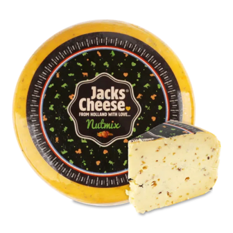 Сир Jacks Cheese Гауда з міксом з горіха 50%