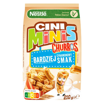 Сніданок сухий Cini Minis Churros з вітамінами та залізом 210 г (5900020038579)