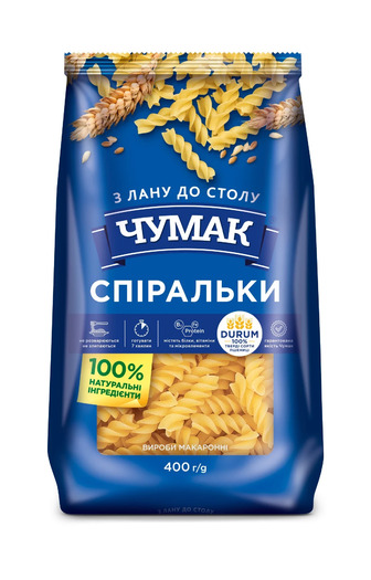 Макарони Чумак Спіраль 400 г (4820156766416)