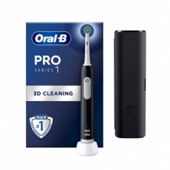 Зубна щітка Oral-B Braun Pro Series 1 Чорна електрична + Футляр