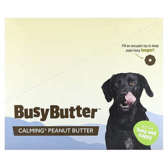 Pet Naturals, Busy Butter, заспокійлива арахісова паста, для собак, 6 шт. в упаковці по 42 г (1,5 унції)