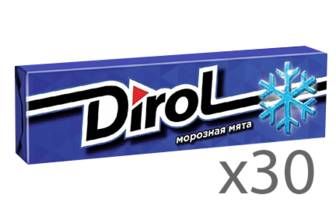 Жув.гумка Dirol fresh Морозна м'ята 14г бл/30шт