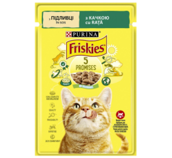 Корм Friskies з качкою у підливці для котів 85г