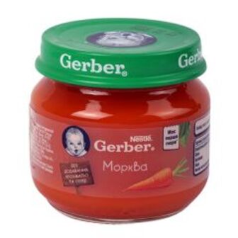 Пюре Морква Gerber 80г