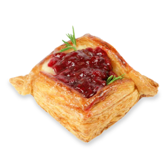 Слойка кошик з вишнями (130г)