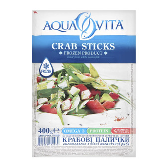 Крабові палички Aqua Vita заморожені 400 г (4820088412962)