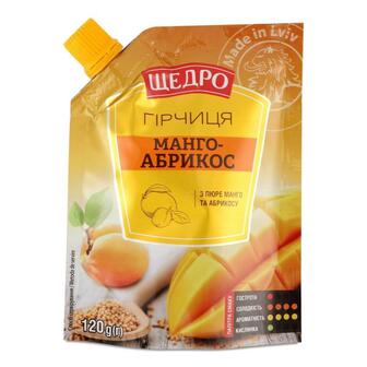 Гірчиця Щедро Манго-абрикос д/п 120г