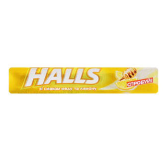 Льодяники зі смаком меду та лимона Halls, 25,2 г