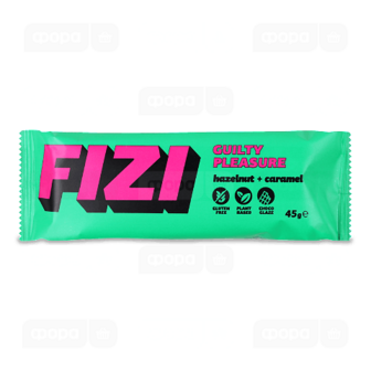 Батончик Fizi Hazelnut caramel у шоколадній глазурі