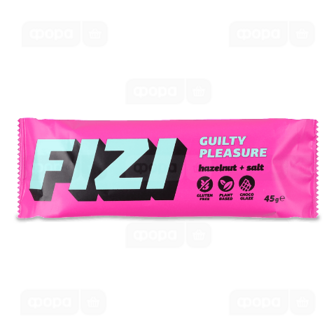 Батончик Fizi Hazelnut himalayan salt у шоколадній глазурі