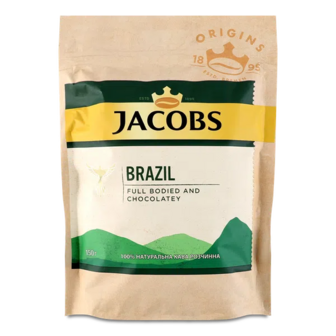 Кава розчинна Jacobs Brazil натуральна сублімована