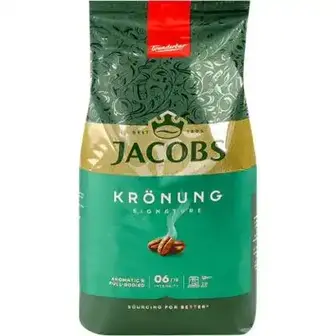 Кава в зернах Jacobs Kronung натуральна смажена 500 г