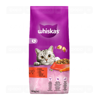 Корм для котів Whiskas з яловичиною сухий