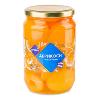 Абрикоси половинками «Премія»® в легкому сиропі, 680г (680г)