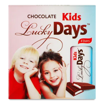 Шоколад молочний Kids Lucky Days з молочною начинкою, 50г