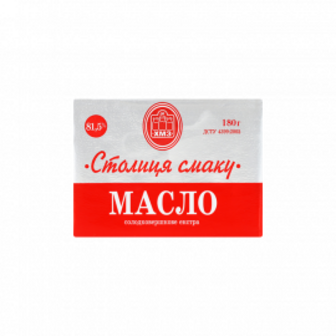 Масло Екстра 81,5% ТМ Столиця смаку ХМЗ 200г