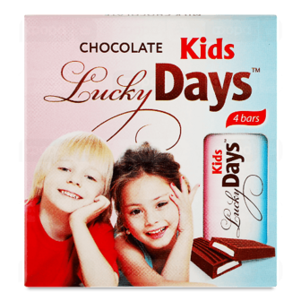 Шоколад молочний Kids Lucky Days з молочною начинкою