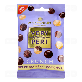 Драже Millennium Very Peri Crunch у шоколаді з кокосом