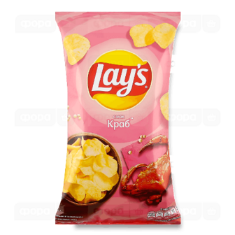 Чипси Lay's картопляні зі смаком краба