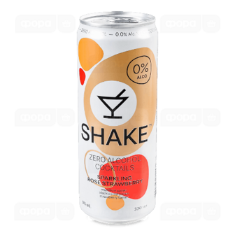 Напій соковмісний Shake Sparkling Strawberry сильногазований з/б