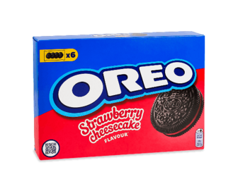 Печиво Oreo з какао зі смаком полуниці та чизкейку