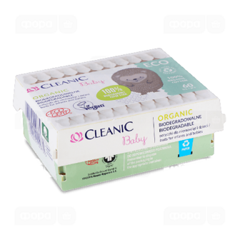 Палички ватні Cleanic Baby ECO дитячі