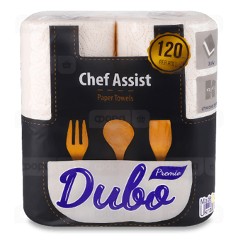 Рушники паперові «Диво» Premio Chef Assist 3-шарові 120 аркушів