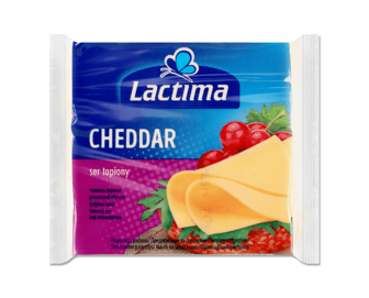 Сир плавлений Lactima Чеддер скибочками