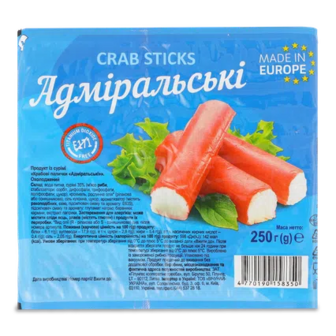 Палички крабові Адміральські охолоджені, 250г