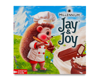 Шоколад молочний Jay&Joy з молочною начинкою