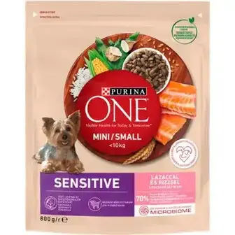 Корм для собак Purina One Mini з лососем та рисом для дрібних порід 800 г