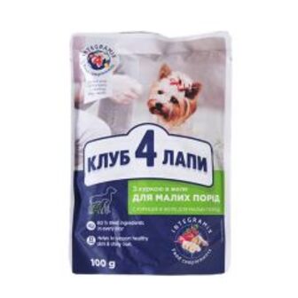Корм конс.з курк.Club 4Paws Пр.100г