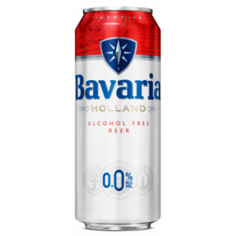 Пиво Bavaria Premium Original 0.0% б/алк з/б 0,5л