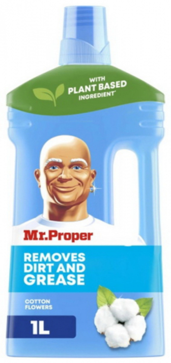 Засіб миючий Mr.Proper Cotton Flowers рідкий для прибирання підлоги та стін 1л
