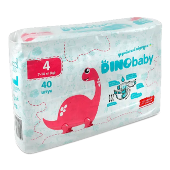 Підгузки DinoBaby р. 4 7-14 кг (40шт)