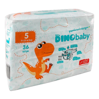 Підгузки DinoBaby р. 5 11-25кг (36шт)