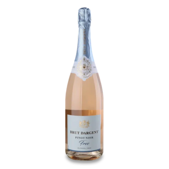 Вино ігристе Brut Dargent  Pinot Noir Free рожеве безалкогольне (0,75л)