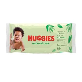 Вологі серветки Huggies natural care алое №56