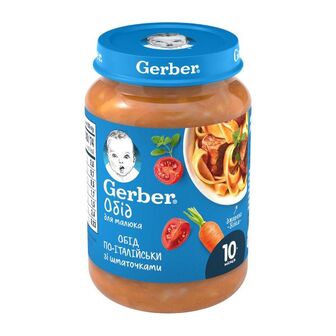 Пюре Gerber ласощі по-італійськи 190 г