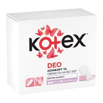 Щоденні прокладки Kotex Normal Deo + №56