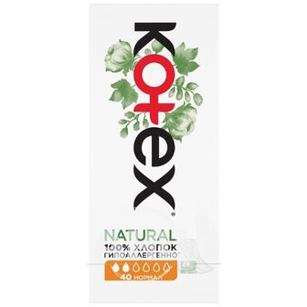 Прокладки щоденні Kotex Natural Normal №40