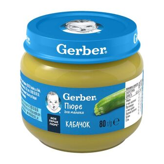 Пюре овочеве Gerber кабачок 80 г